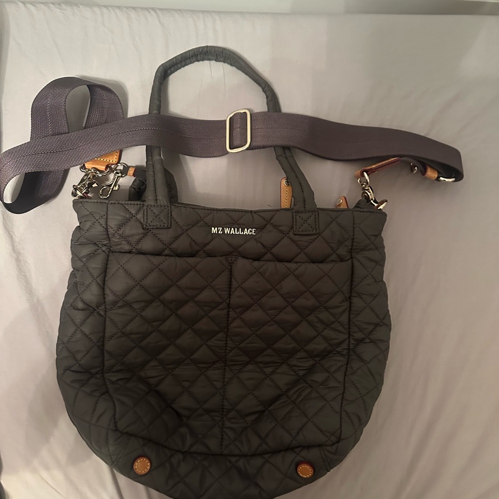 MZ Wallace Brown  Quilted Shoulder Bag